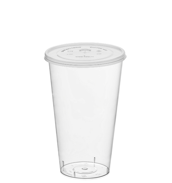 Стакан Bubble Cup 375 мл, глянцевый прозрачный